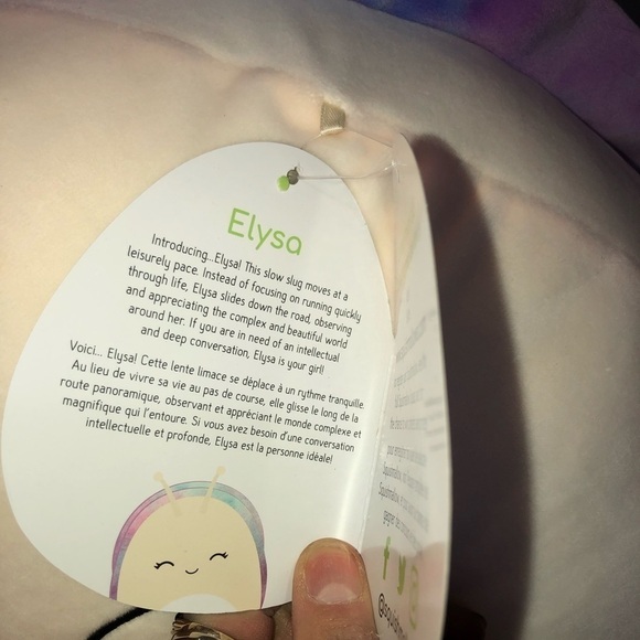 ELYSA the Snail Kellytoy Squishmallow HTF Canadian Exclusive Rare Easter 16” - Picture 3 of 3